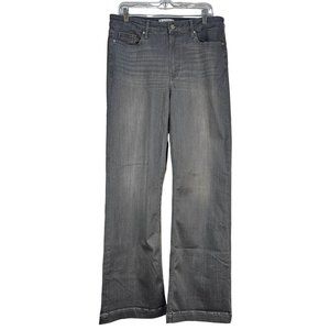 Paige Jeans Woman's Size 32 Gray Slate Leenah Stretch Flare